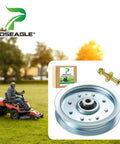 Idler Pulley 4.25 Inch Outer Diameter Fits Cub Cadet 50 Inch Deck LTX1040 RZT50 Mower Replacement Part Replaces 756-04129b on lawn