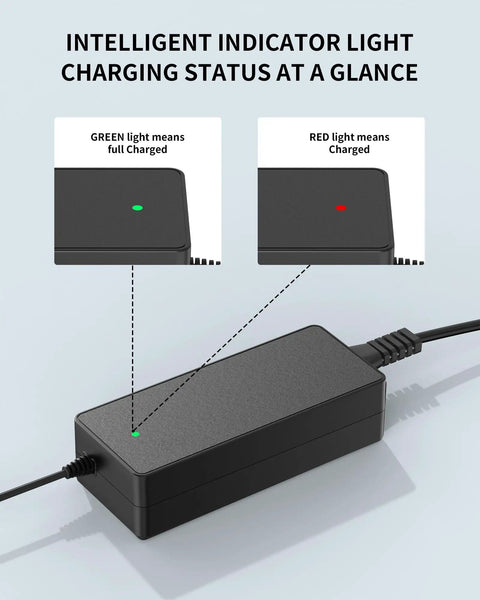 42V 2A Replacement Charger For Gotrax Electric Scooters Compatible With Apex Eclipse G2 G3 G4 Tour XP Rival GXL XR Elite XR Ultra Astro G Pro 3 Wheel And More