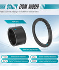 50 Pack Half Inch NPT Cable Glands IP68 Waterproof Nylon Strain Relief Cord Grips Connectors With Gaskets And Locknut Built Tough Weatherproof Wire Grommets For Electrical Industrial Wiring Black EPDM seal and washer