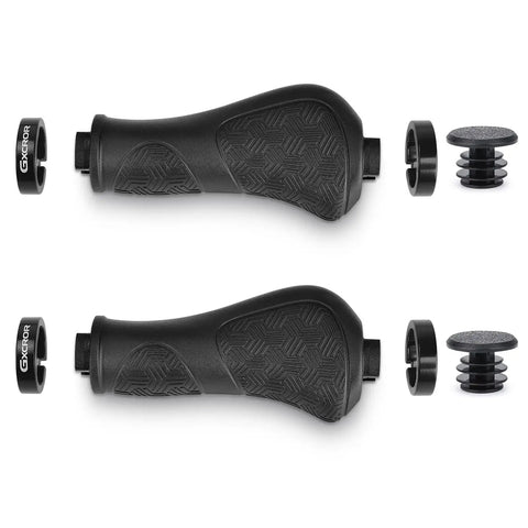 Premium Ergonomic Non Slip Bike Grips For MTB Handlebar Dual Locking 130mm Universal Fit All Weather Comfort Durable Rubber Grips
