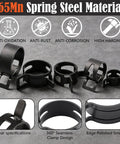 327 Piece Spring Hose Clamp Assortment Kit With Pliers And Tweezers For Fuel Line Vacuum Silicone Air Hoses 6 To 38mm Carbon Steel Heavy Duty Fixin, 65mm spring steel clamps