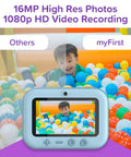 Instant Print Camera For Kids 16MP Inkless Prints With Digital Camera And Fun Frames Selfie Mode And Easy Controls Designed For Ages 3 To 12 mini camera in ball pit