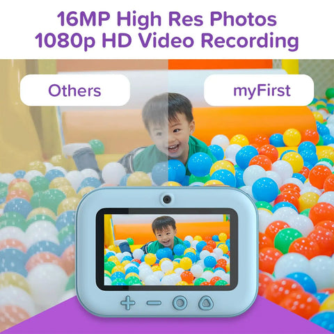 Instant Print Camera For Kids 16MP Inkless Prints With Digital Camera And Fun Frames Selfie Mode And Easy Controls Designed For Ages 3 To 12 mini camera in ball pit