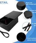 Hella Spacious Gate Opener Battery Box That Kicks Butt Holding Two 12V 12Ah Lead Acid Cells For 12 And 24V Automatic Gates And Deer Feeders Rugged Durable Case Boosts Runtime Legit Heavy Duty Upgrade No Batteries Included, showing steel case with lid open.