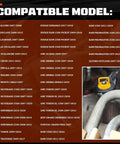 Compatible models list for Transmission Shifter Linkage Cable Bushing Repair Kit For Chevy GMC Dodge Ram with image of yellow bushing.