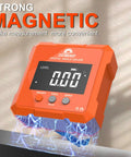 Backlit Digital Angle Gauge With Magnetic Base For Woodworking And Construction Compact Protractor Inclinometer Tool