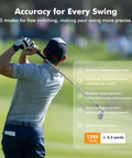 Golfer using Dope Rangefinder With Slope And Flag Lock Vibration 1200 Yard Laser Range 7X Magnification Dimmable LCD Speed Measurement Rechargeable Magnetic Charge Dope Gift For Men Who Take Their Game Seriously with distance measurement modes overlay.