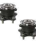 Straight Plug Play Set Of Two Rear Wheel Bearing Hub Kits Designed For Infiniti Qx50 And Nissan Murano Fwd Vehicles featuring durable metal construction.