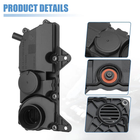 Volvo 2.0L 4 Cylinder Engine Valve Cover Gasket Kit With PCV Oil Seal And Rocker Cover Replacement For S60 S90 XC40 XC60 V60 V90 XC90 2014-2024 1 Set For Easy Install product details showing main components of kit, including rocker cover gasket and PCV oil seal.