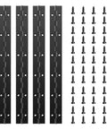 4 Pack 12 Inch Continuous Piano Hinges Heavy Duty Rust Resistant 304 Stainless Steel with screws for cabinet hardware.