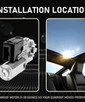 Replacement Sunroof Motor For Ford Explorer 2011 To 2017 Moon Roof Actuator shown for installation with sunroof view.