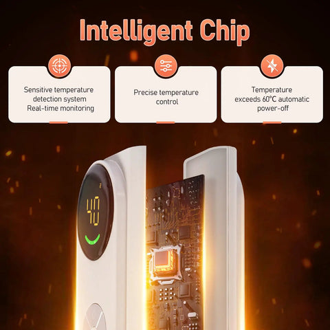 Under Desk Heater Foot Warmer And Leg Warmer Portable Space Heater Intelligent chip and temperature control features.