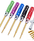 Must Have RC Hex Driver Set for Tiny Builds with 5 Piece Allen Key Kit in 0.9mm 1.27mm 1.3mm 1.5mm 2.0mm Plus Cross Wrench