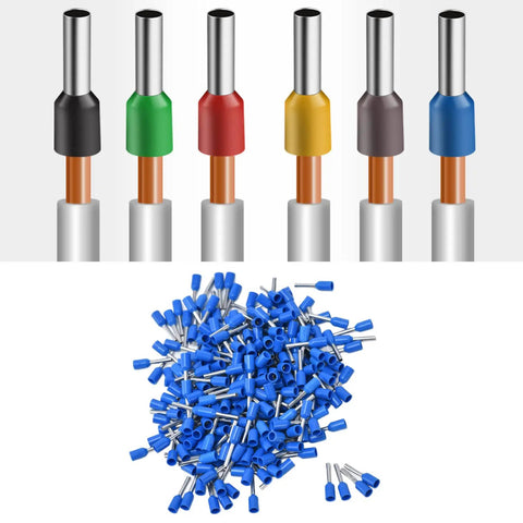 Kickstarter Ready 1000 Pcs Culnflun Wire Ferrule Terminal Kit For Insulated Copper Crimp Connectors To Fix Loose Electrical Wiring On Home Appliances And Automation Gear Without Messy Splices Or Single Wire Frustration Today. Assorted insulated copper ferrules, 1000-piece kit