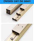 Heavy Duty Telescopic Pull Out Drawer Slides For Desks, Kitchen Islands And Countertops with rust-resistant aluminum alloy