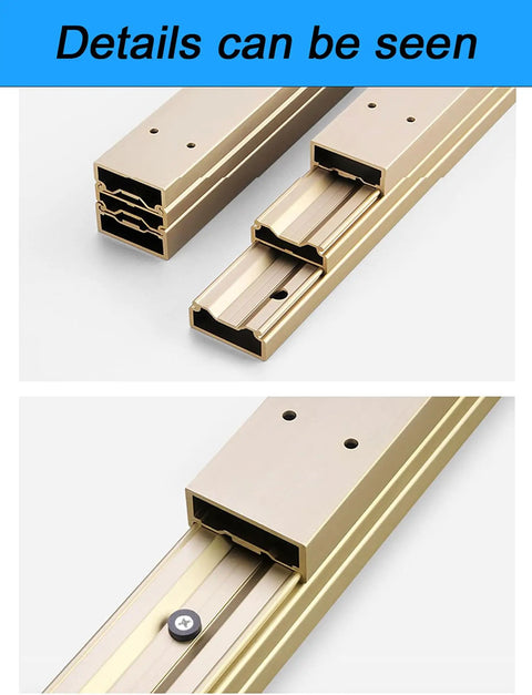 Heavy Duty Telescopic Pull Out Drawer Slides For Desks, Kitchen Islands And Countertops with rust-resistant aluminum alloy