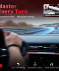 Driver steering on highway showcasing benefits of precision gear pairing for effective control, highlighting quick steering and smooth control.