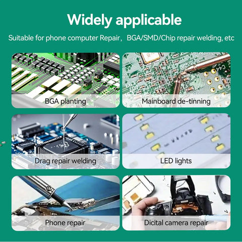 Applications of No Clean Solder Flux Paste 10G For Electronics Repair High Activity Rosin Formula That Eats Oxide Push Style