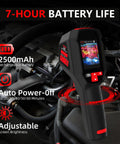 Rechargeable Handheld Infrared Thermal Camera With 240 By 240 Resolution, 15 Color Palettes, shown in use with car engine