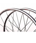 Ultra Light Carbon Wheelset For Road Racing 700C Front 100mm Rear 130mm V Brake Quick Release, 8-11 Speed Compatible, side view