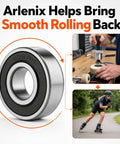 20 Pack 608 Bearings 2RS Premium Steel Sealed Deep Groove Bearings for skateboards and inline skates, smooth rolling