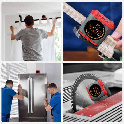 Pro Digital Angle Finder With Led Rechargeable Level Magnetic Base Waterproof Bevel Gauge Inclinometer used for curtain leveling and cabinet installation