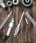 Grease Gun Needle Nozzle Set With Two Precision Needle Nozzles, One Needle Dispenser, Rubber Adapter, NPT Threaded Coupler