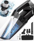 Cordless Handheld Vacuum Cleaner With LED Light 2 Suction Modes Upgraded Cyclonic Power Up To 9kPa with accessories shown
