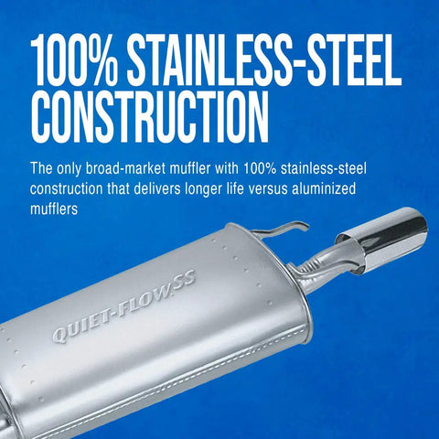 Exhaust Muffler For Chevrolet Equinox 2010 2017 And Newer Models Stainless Steel With Spun Locked Heads Easy Bolt On Installation