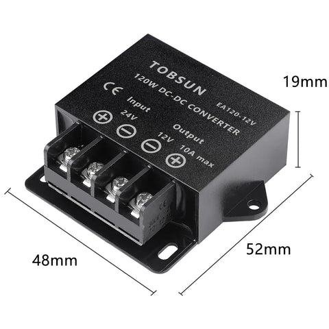 24V To 12V Buck Converter 120W 10A Power Regulator Module Plug And Play For Automotive Industrial And DIY Electronics