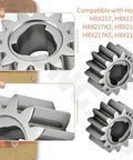 Two Pack Pinion Gear 13T 42661 VH7 000 Direct Replacement For Honda HRR216 And HRX217 Series Lawn Mowers with close-up details.