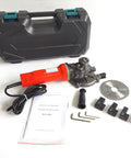 CCTI Electric Cutting Edge Saw RCS-40A Mighty 1100W Rebar Cutter with case, blade, and tools for easy handling and cutting steel rods.