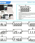 Digital Force Gauge Push And Pull Tester With LCD Display, 300N Maximum Load, 30Kgf, 65Lbf, 1080Oz, Four Measurement Units, 0.1N, 0.01kg, 0.01lb, 1oz Readouts, Inner Sensor, High Accuracy. with case and calibration screens