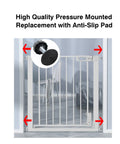 Badass M8 Spindle Rods Replacement Hardware Set For Pressure Mounted Baby And Pet Safety Gates Fits Like A Charm with anti-slip pad and pressure gate.