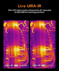 Dual-Lens WiFi Heat Cam With AI Upscale To 640x480 UIRA-IR 2MP Visual Sensor in thermal display