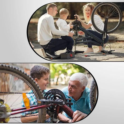 Family and grandfather teaching bike repair using Bottom Bracket Sleeve Tool BB M30 T47 1B IB 50.4mm 12T For Trek Praxisdiy MTB Tool