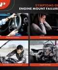 Symptoms of engine mount failure including significant vibration and abnormal noise. Badass Heavy Duty Rear Engine Motor Mount Fits Toyota Corolla And Prius Models 2016 Through 2022 1.8 Liter Four Cylinder Engine Direct Bolt On Replacement.