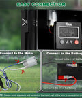 Digital Timer For Game Feeder And Deer Feeder Kit With Six Volt Or Twelve Volt Power, Eight Feeding Programs, wiring illustration