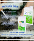 Lightning Lime Fast Acting Soil pH Lime For Lawns And Gardens 30 Lb Bag Quick 6 To 8 Week pH Fix Low Dust Pelletized Formula Covers More Area with soil test strips package.