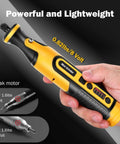 Badass Mini Cordless Rotary Tool And Angle Grinder Kit With Five Adjustable Speed Levels For Precise Engraving Rough Cutting And Slick Polishing On Wood Metal Or Dense Composite Surfaces, handheld mini grinder