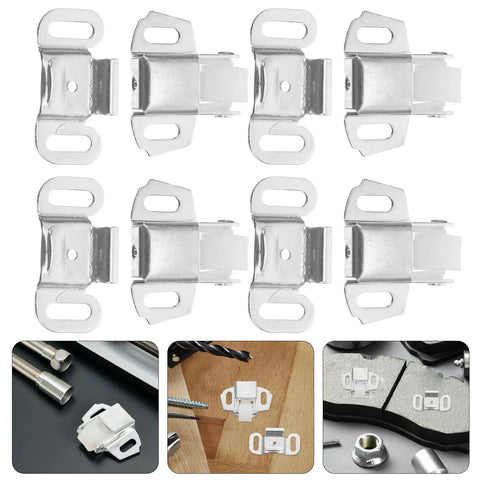 4 Pack Roller Catch Latch Replacement For Cabinets And Drawers, Iron With Silver Finish, Smooth Glide, No Fuss Install