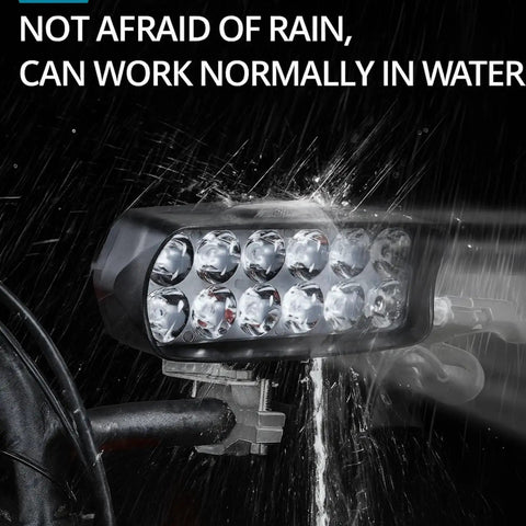 Universal 12V To 100V 1200lm LED Headlight For Electric Bikes, Motorcycles, Scooters, And Tricycles High Brightness Low Power Consumption All Voltage Bike Light For Epic Night Rides