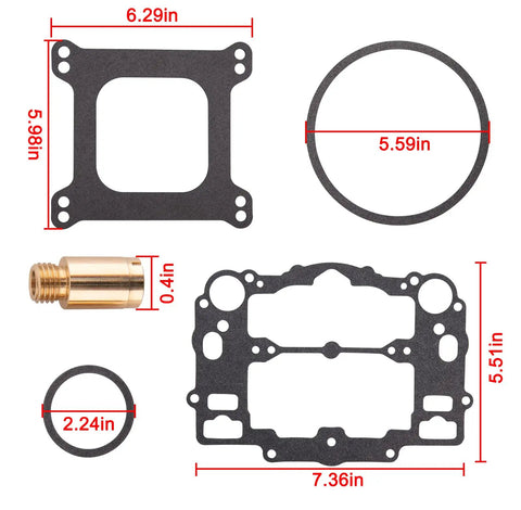 Beefed Up Carburetor Rebuild Kit For 1405 Through 1411 4 Barrel Carbs And Carter AFB 809064 9000 Series Marine components