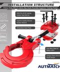 Beefy Three Eighths Inch Clevis Slip Hook With Safety Latch Heavy Duty Winch Hook Stopper Grade Seventy Forged Steel