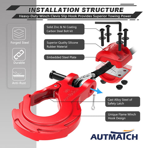 Beefy Three Eighths Inch Clevis Slip Hook With Safety Latch Heavy Duty Winch Hook Stopper Grade Seventy Forged Steel