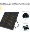 200W Portable Solar Panel Suitcase With Waterproof 20A Charge Controller Foldable Panel And Adjustable Kickstand for RVs