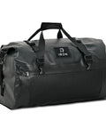 Waterproof Motorcycle Dry Bag 30L Duffle Tail Bag N Saddle Bags With Roll Top Closure Shoulder Straps in black PVC