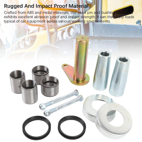 Components of Beefed Up Pivot Pin Bushing Kit for Skid Steer Loaders Tapered Design OEM Compatible Replacement Heavy Duty