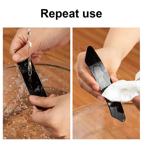 Washing process of 12 Piece Reusable No Slip Rug Grippers For Secure Rug And Mat Placement Washable Carpet Tape, Black