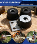 Anti-Vibration Annular Buffer Mount Set For Stihl Chainsaws 030AV 031AV 032AV 3 Piece Shock Absorber Kit on wood slice